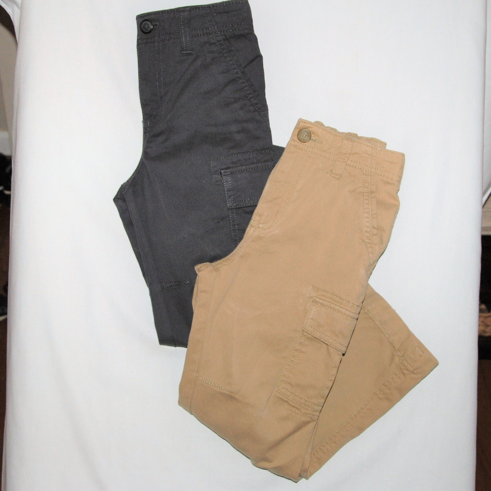 Sonoma Pants 2 Pairs Khaki & Black Boy's M (5/6)